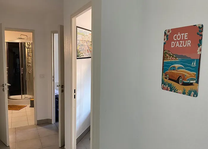 06ch Beautiful T3 With Terrace - 300m Exflora Park Antibes