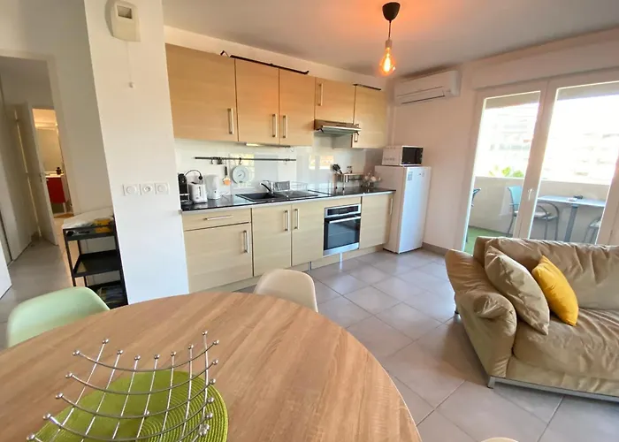 Apartment 06ch Beautiful T3 With Terrace - 300m Exflora Park Antibes